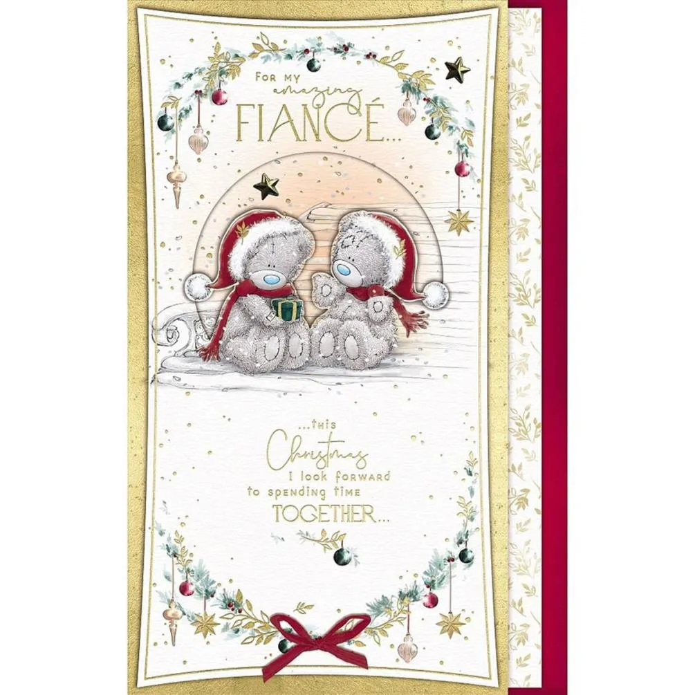 Amazing Fiance Handmade Me to You Bear Christmas Card
