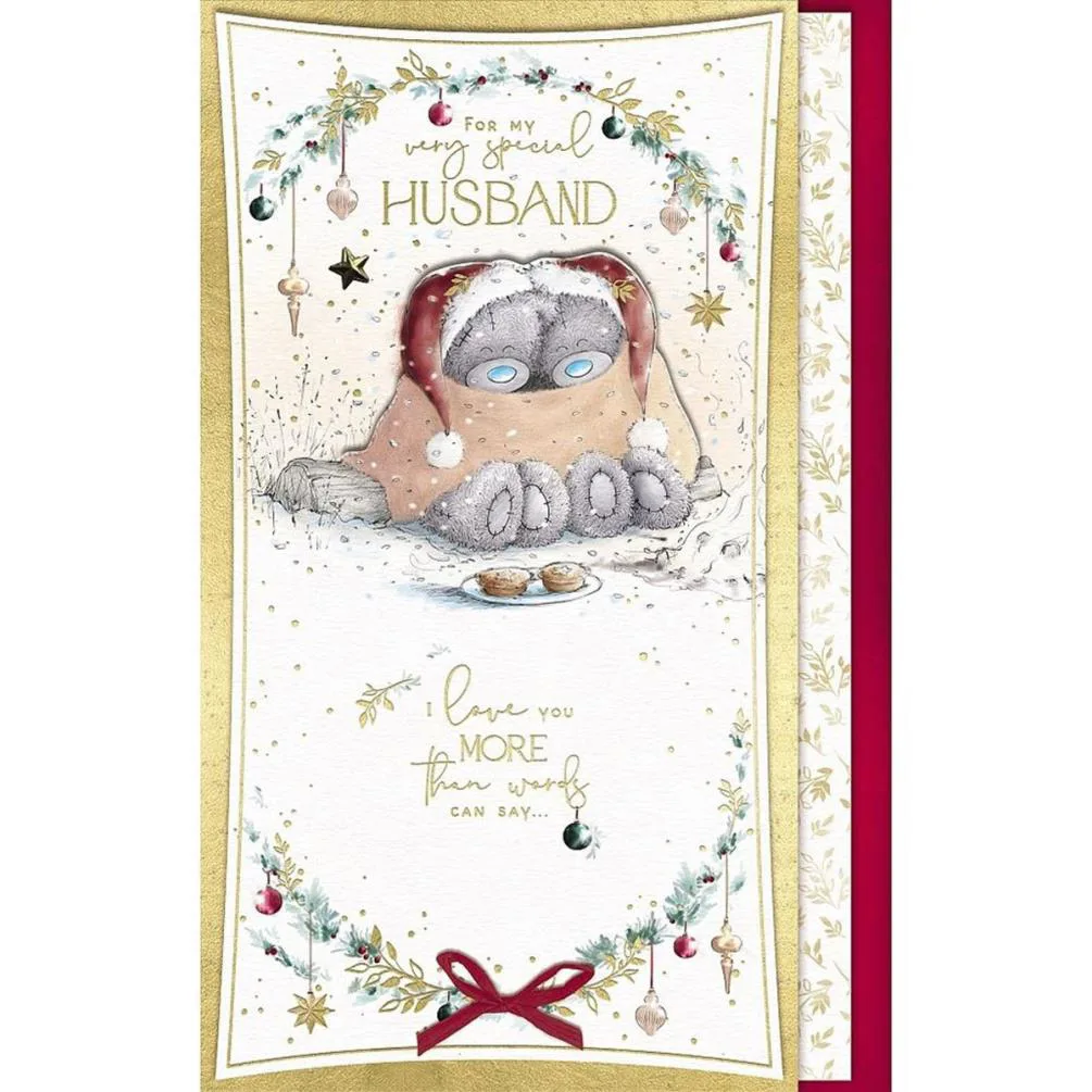 Very Special Husband Handmade Me to You Bear Christmas Card