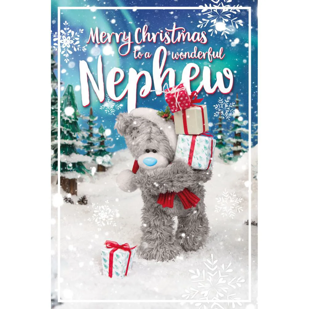 3D Holographic Wonderful Nephew Me to You Bear Christmas Card £3.39