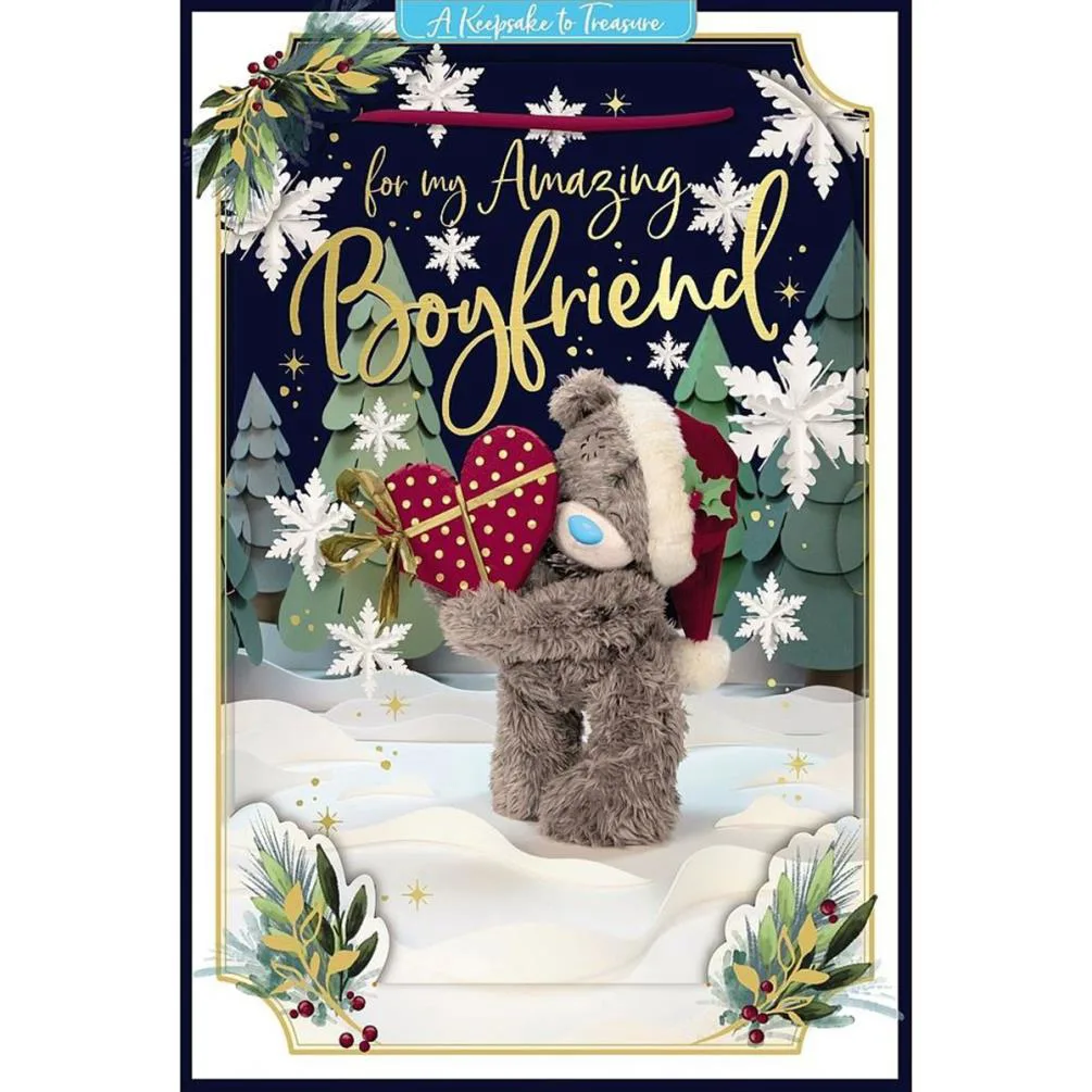 3D Holographic Amazing Boyfriend Me to You Bear Christmas Card