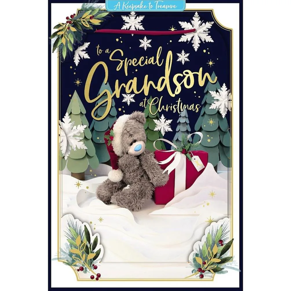 3D Holographic Special Grandson Me to You Bear Christmas Card £3.39