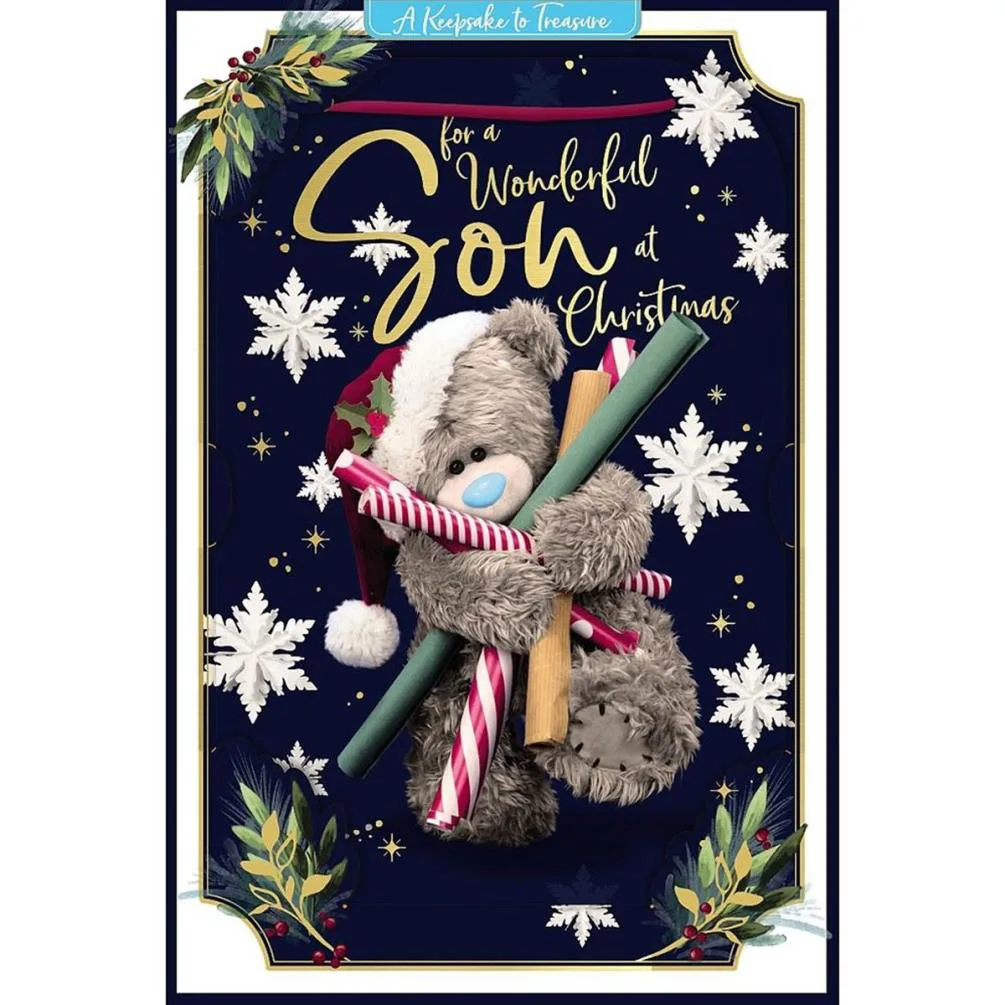 3D Holographic Wonderful Son Me to You Bear Christmas Card