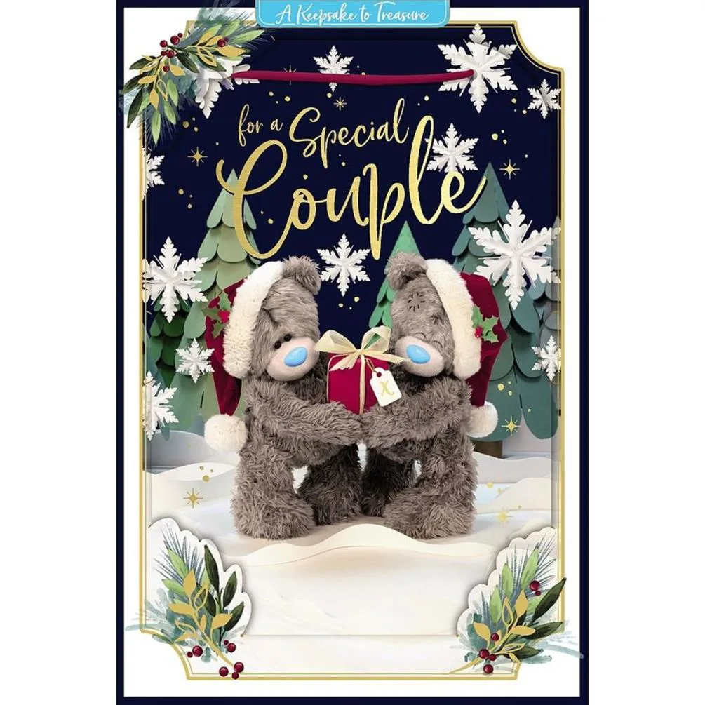 3D Holographic Special Couple Me to You Bear Christmas Card