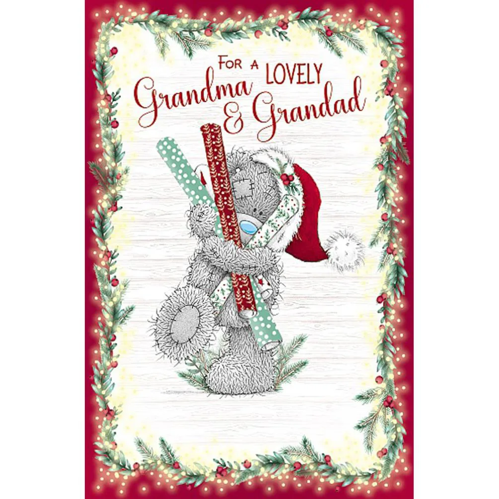 Lovely Grandma &amp; Grandad Me to You Bear Christmas Card
