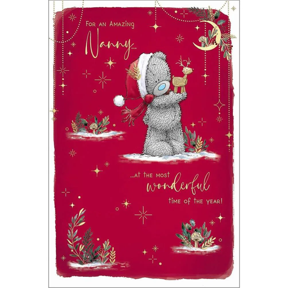 Amazing Nanny Me to You Bear Christmas Card