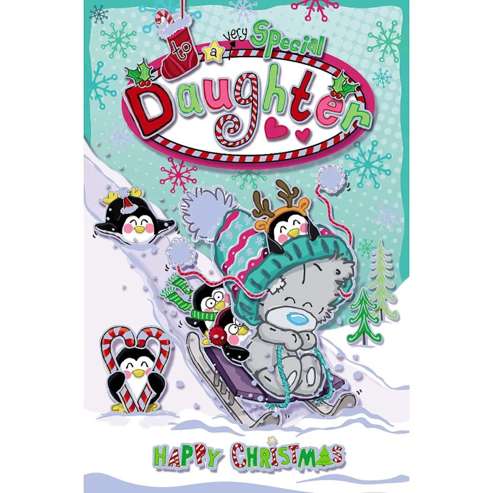 Daughter My Dinky Me to You Bear Christmas Card