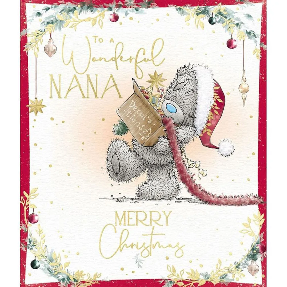 Wonderful Nana Me to You Bear Christmas Card