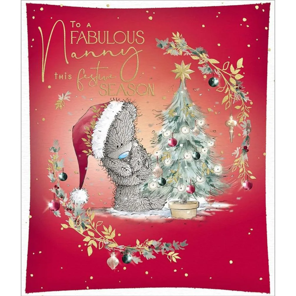 Fabulous Nanny Me to You Bear Christmas Card
