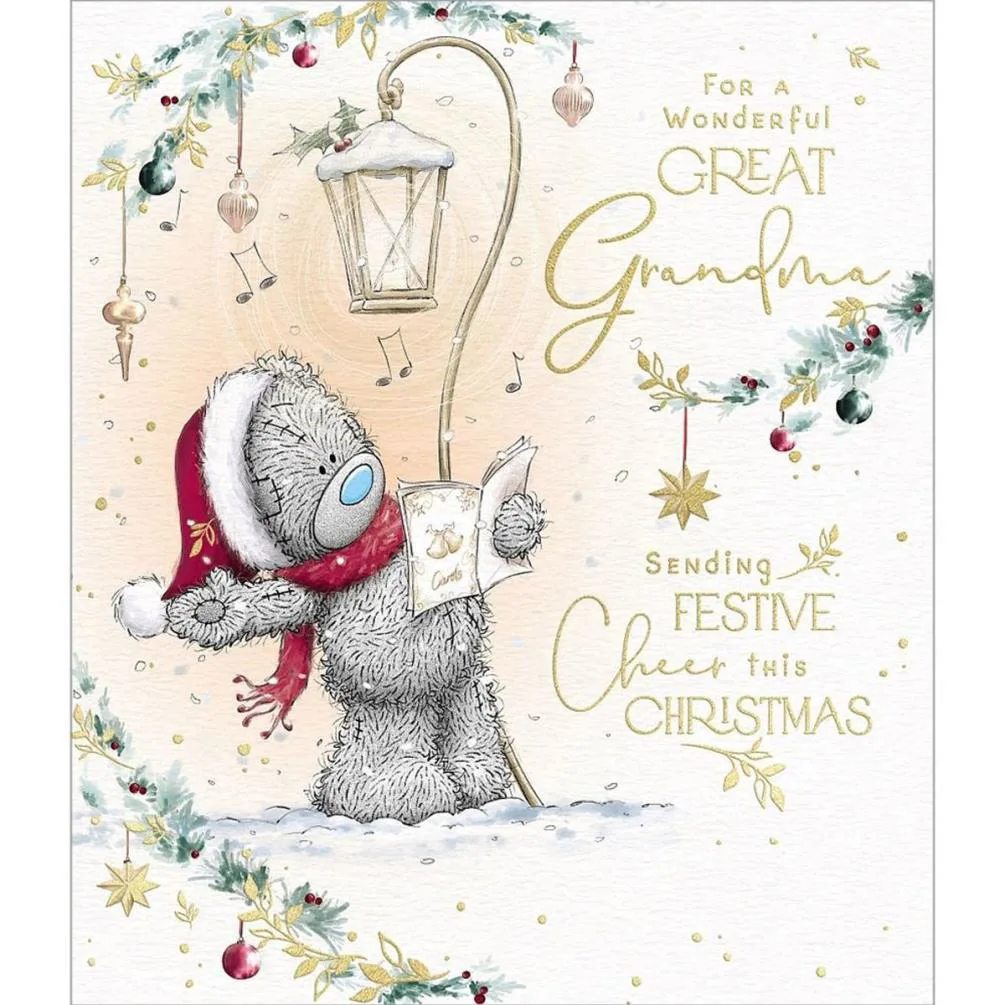 Wonderful Great Grandma Me to You Bear Christmas Card