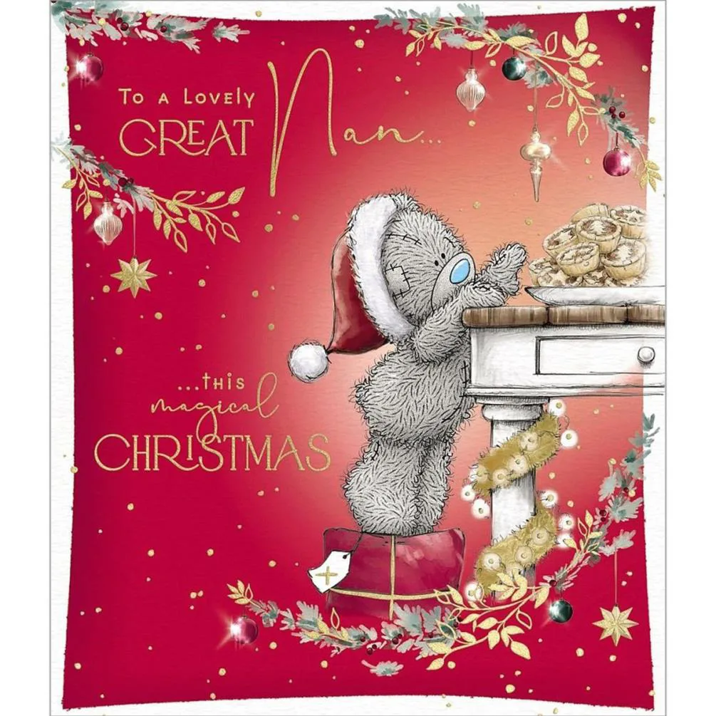 Great Nan Me to You Bear Christmas Card
