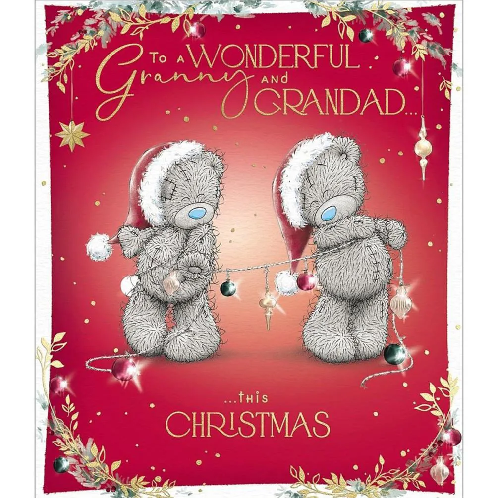 Wonderful Granny & Grandad Me to You Bear Christmas Card