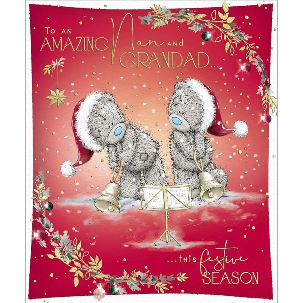 Amazing Nan & Grandad Me to You Bear Christmas Card