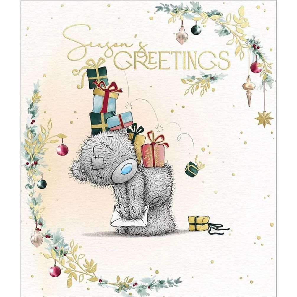 Seasons Greetings Me to You Bear Christmas Card