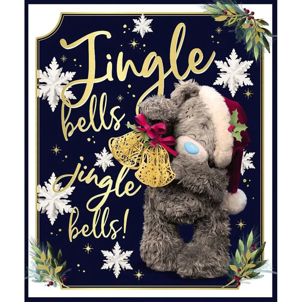 Jingle Bells Photo Finish Me to You Bear Christmas Card