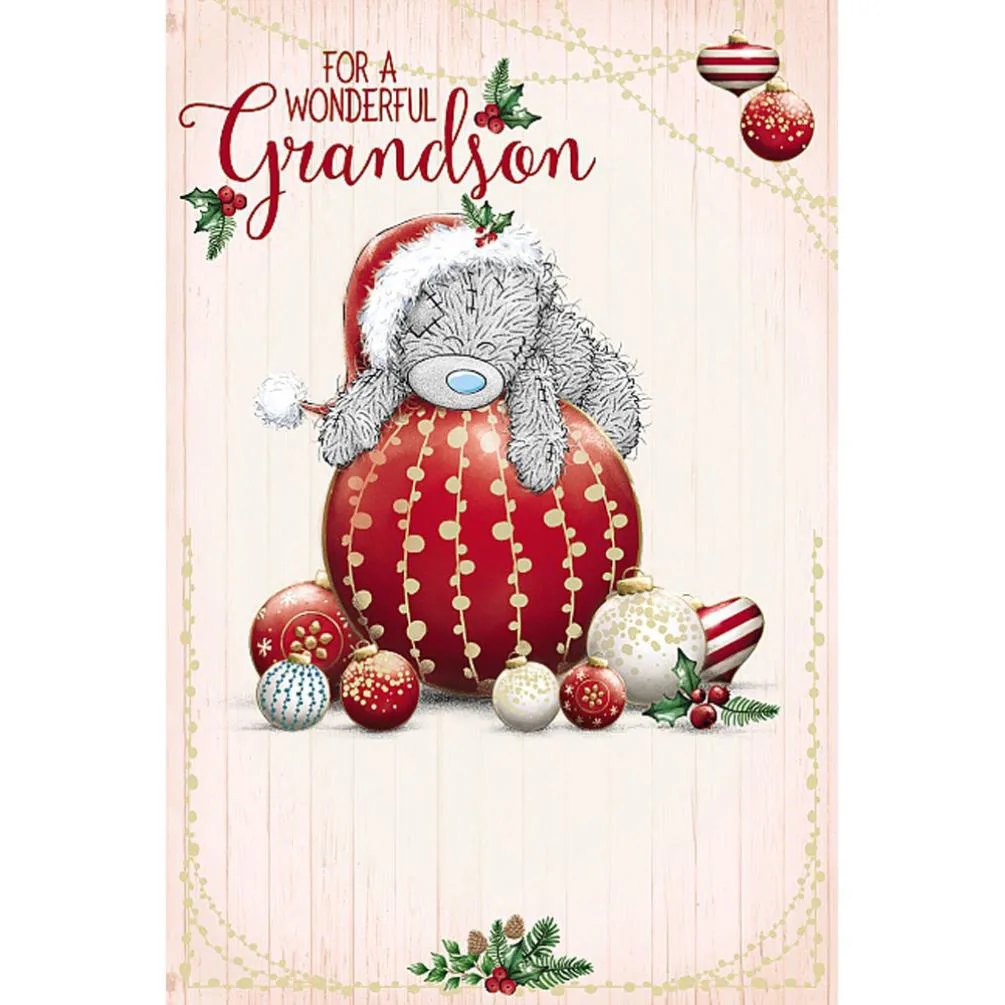 Wonderful Grandson Me To You Bear Christmas Card £3.59