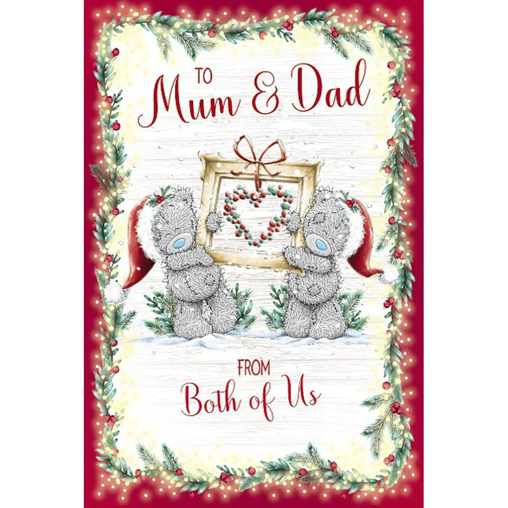 Mum &amp; Dad From Both Of Us Me to You Bear Christmas Card
