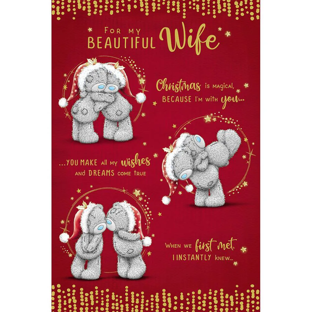 For My Beautiful Wife Me to You Bear Christmas Card £3.59