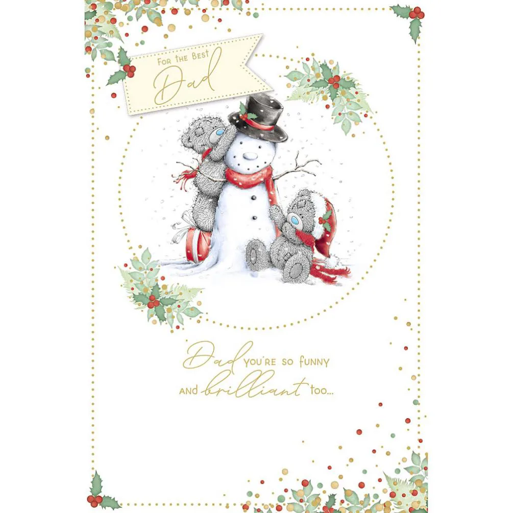 Best Dad Me to You Bear Christmas Card