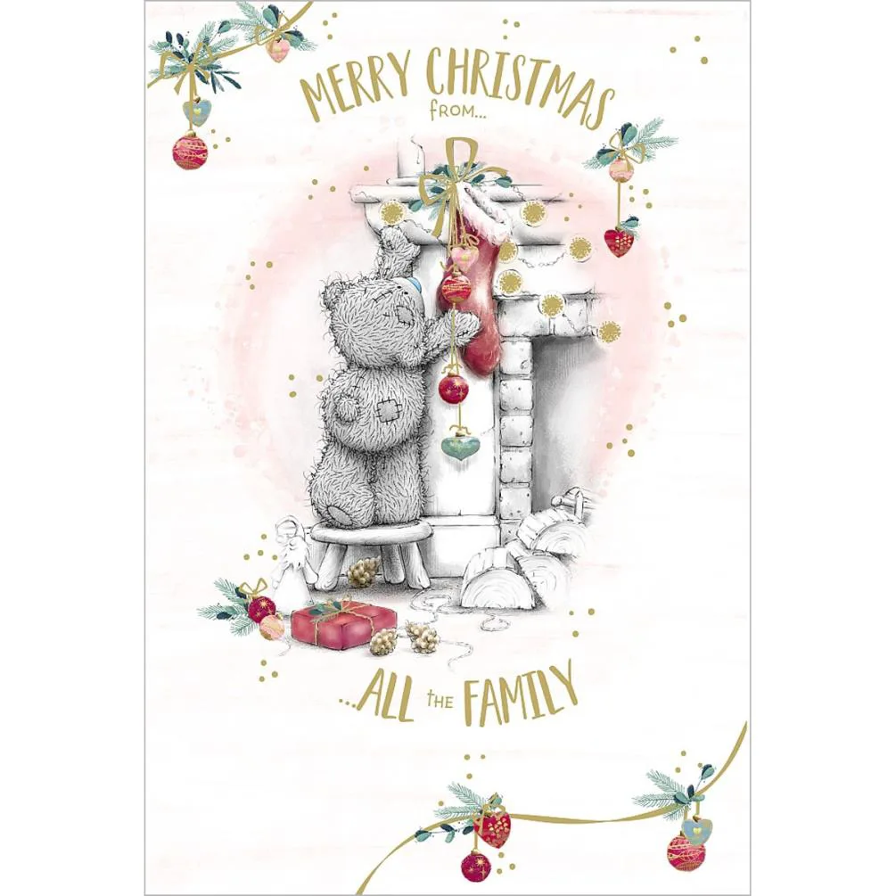 From All the Family Me to You Bear Christmas Card