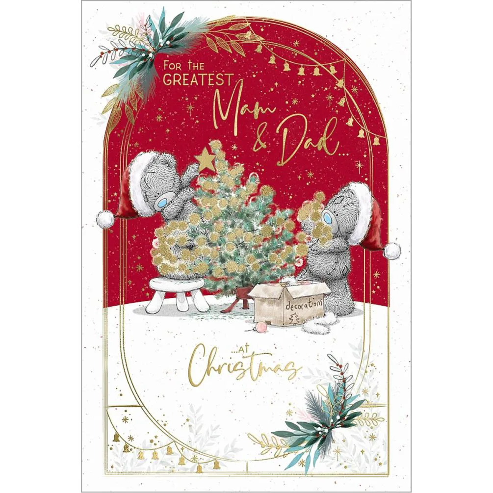 Greatest Mam &amp; Dad Me to You Bear Christmas Card