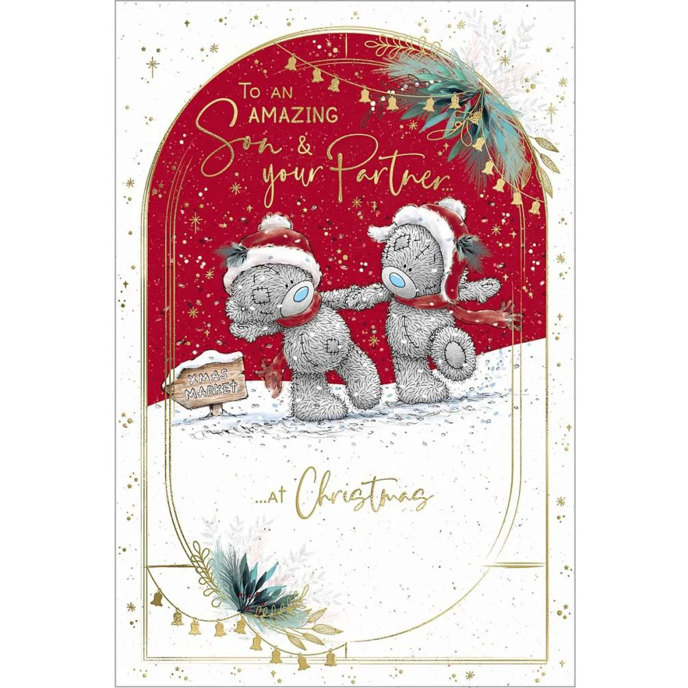 Son &amp; Partner Me to You Bear Christmas Card