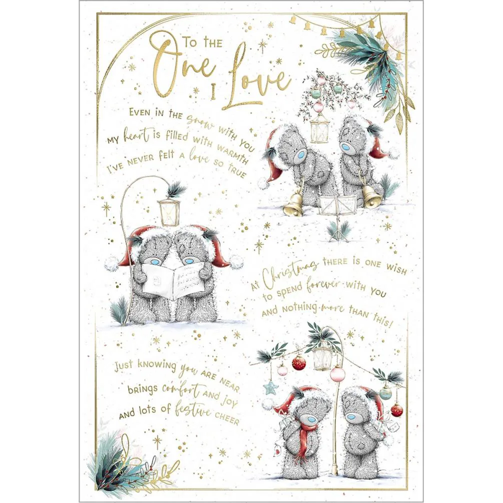 One I Love Verse Me to You Bear Christmas Card £3.59
