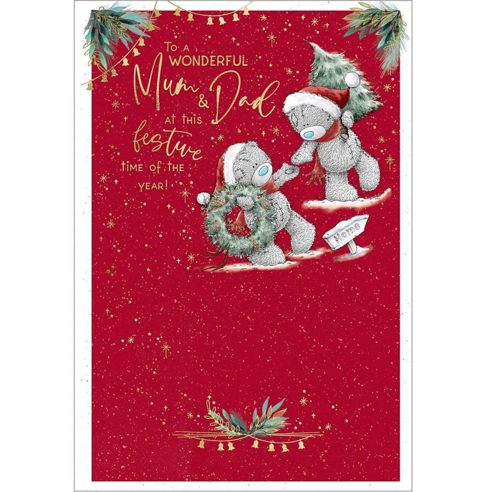 Wonderful Mum &amp; Dad Me to You Bear Christmas Card