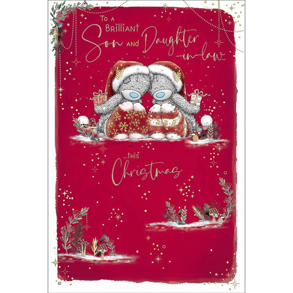 Brilliant Son &amp; Daughter in Law Me to You Bear Christmas Card