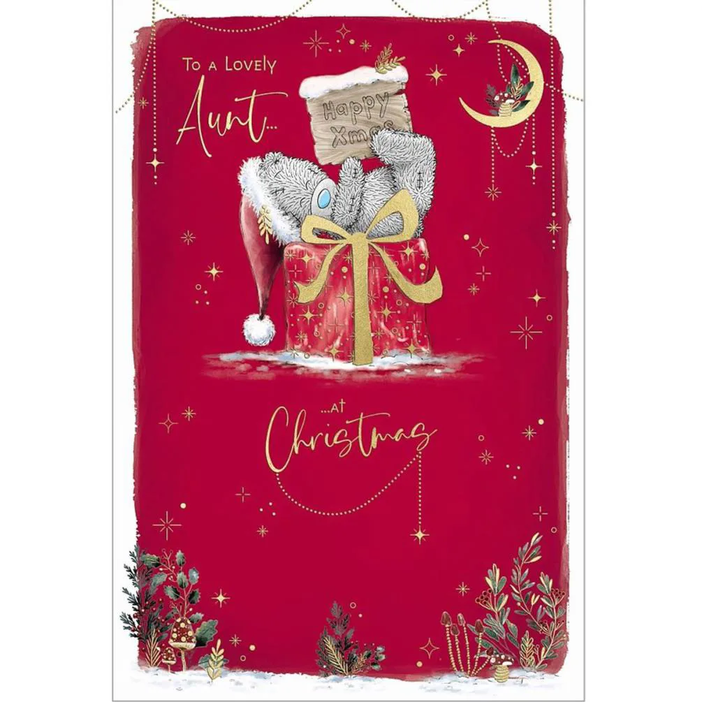 Lovely Aunt Me to You Bear Christmas Card