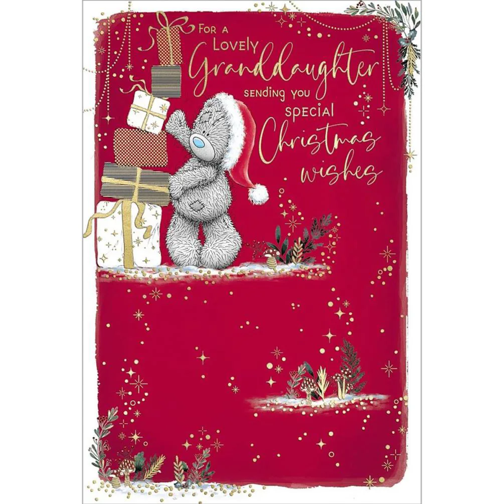 Lovely Granddaughter Me to You Bear Christmas Card