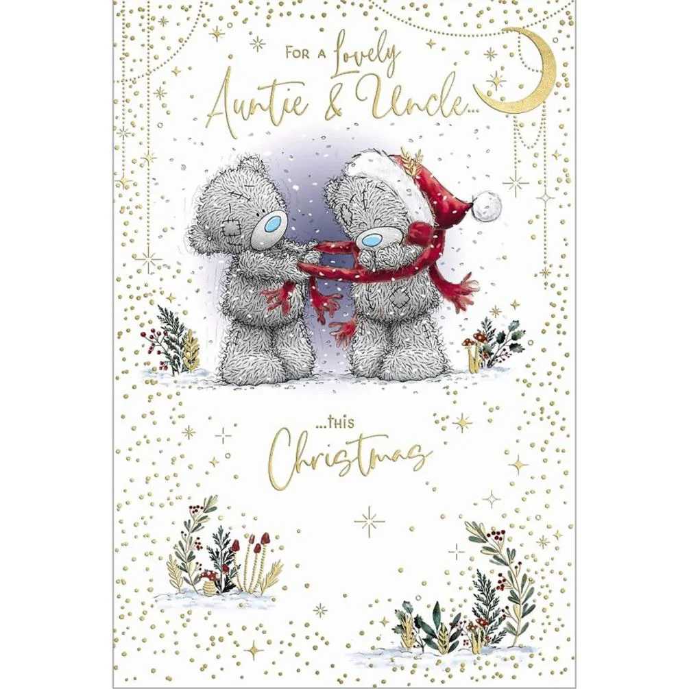 Lovely Auntie & Uncle Me to You Bear Christmas Card