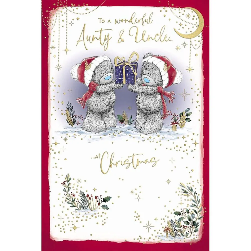 Wonderful Aunty &amp; Uncle Me to You Bear Christmas Card