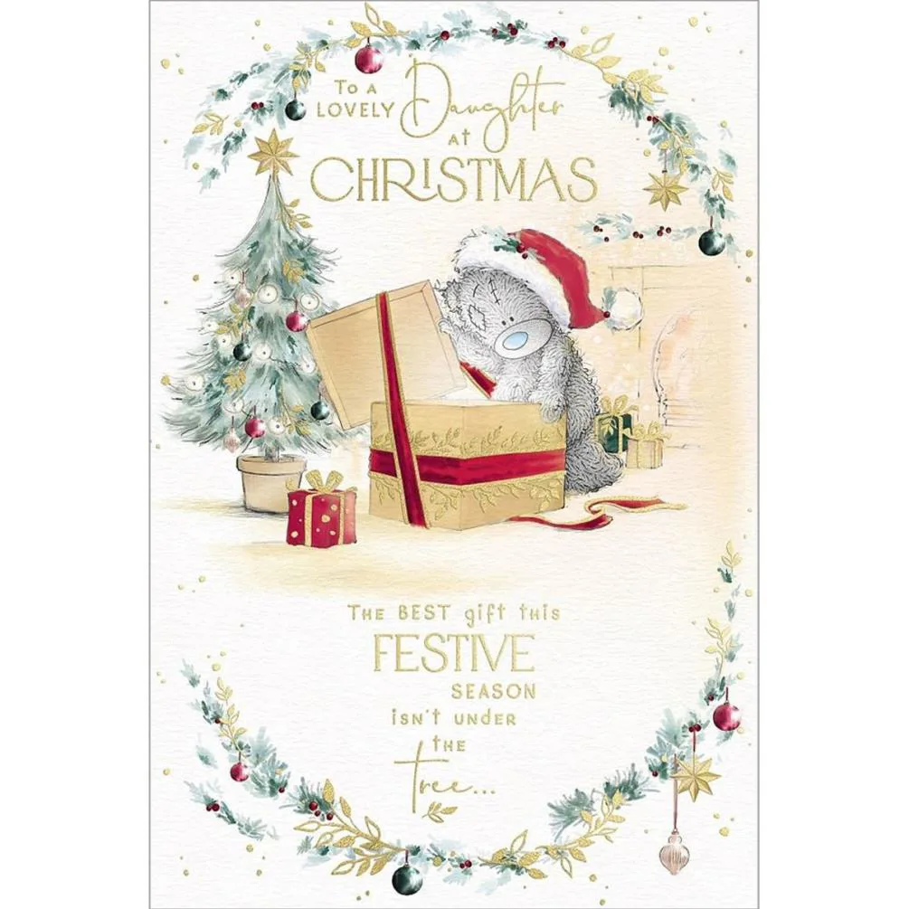 Lovely Daughter Me to You Bear Christmas Card
