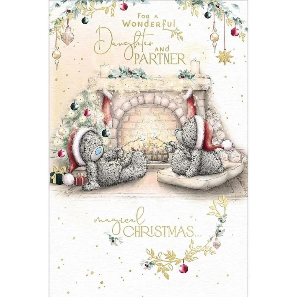 Wonderful Daughter & Partner Me to You Bear Christmas Card