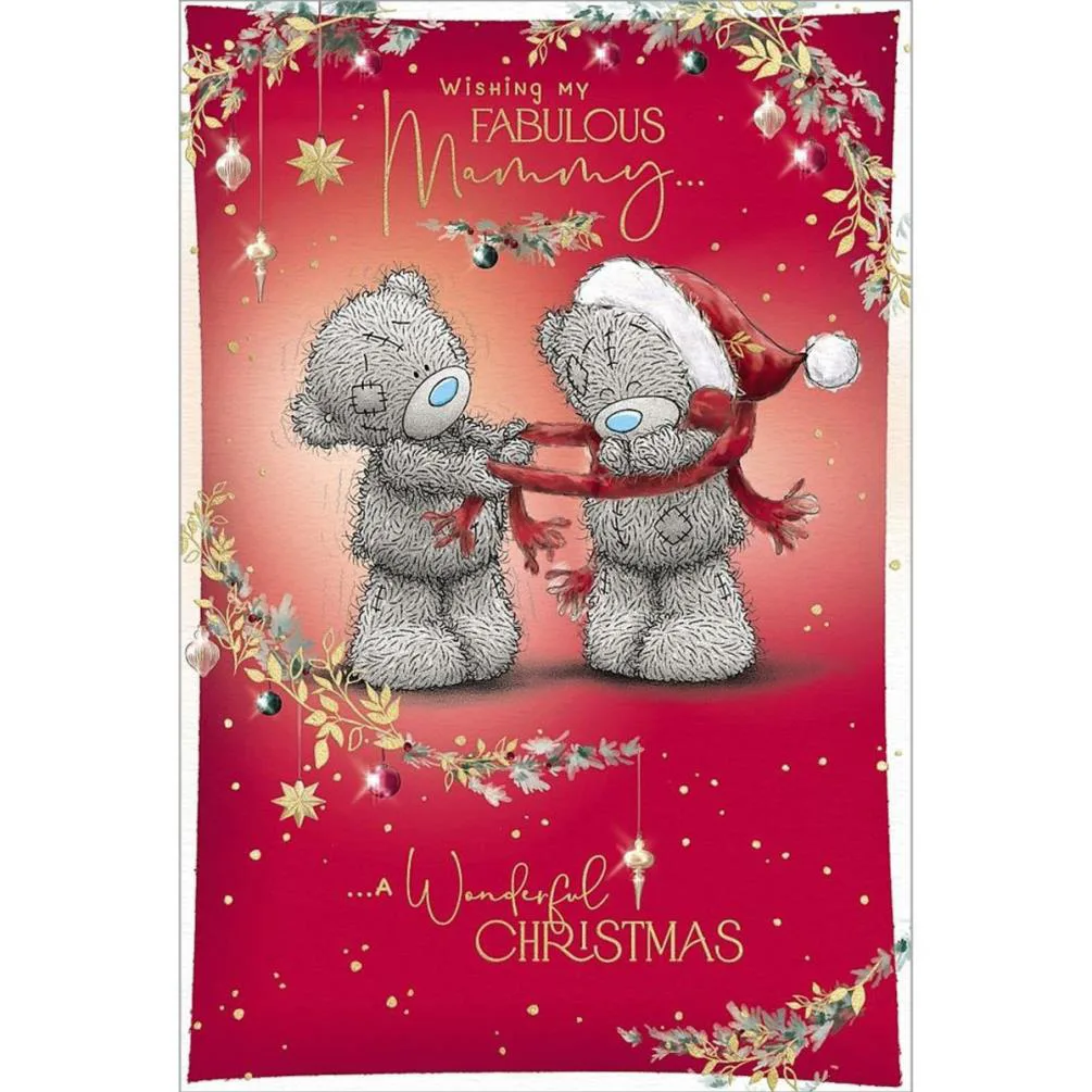 Fabulous Mammy Me to You Bear Christmas Card