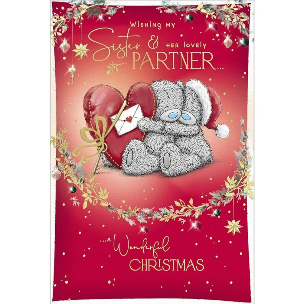 Sister &amp; Partner Me to You Bear Christmas Card