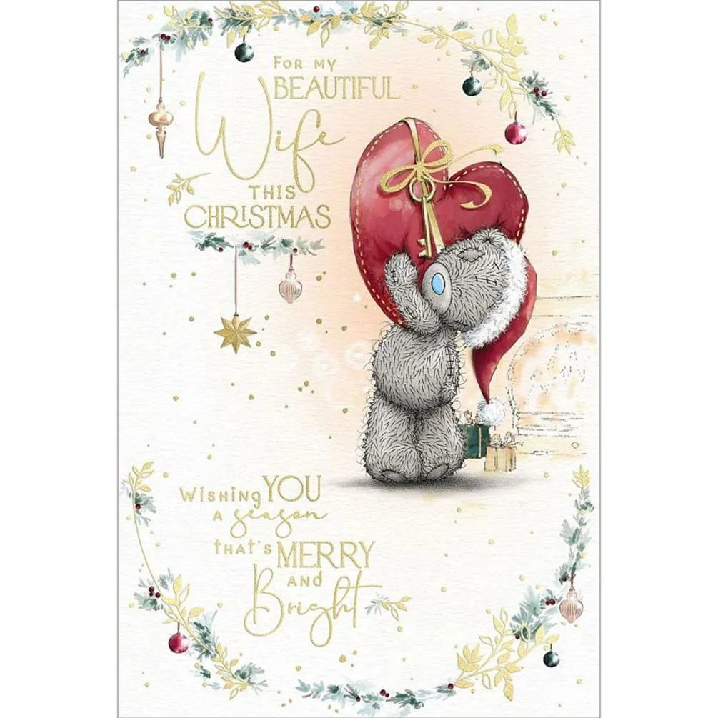 Beautiful Wife Me to You Bear Christmas Card