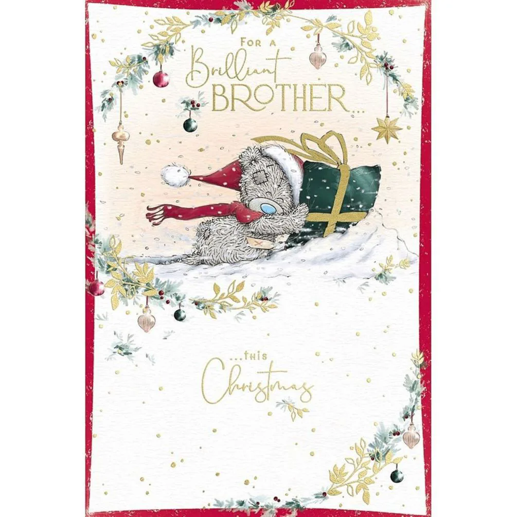 Brilliant Brother Me to You Bear Christmas Card