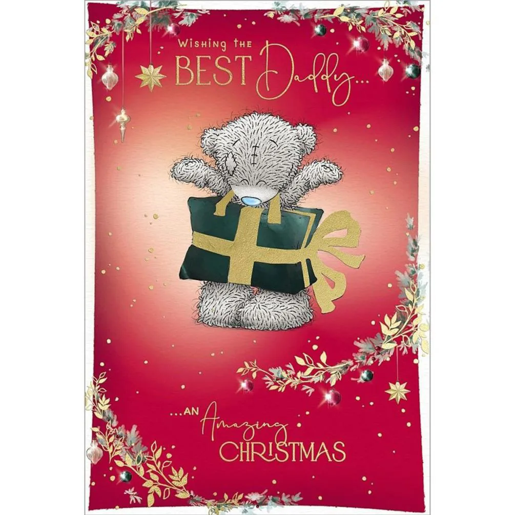 Best Daddy Me to You Bear Christmas Card