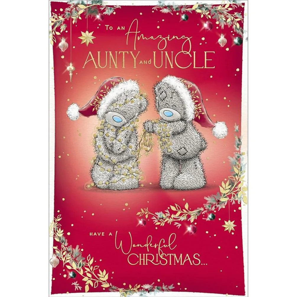 Amazing Aunty & Uncle Me to You Bear Christmas Card