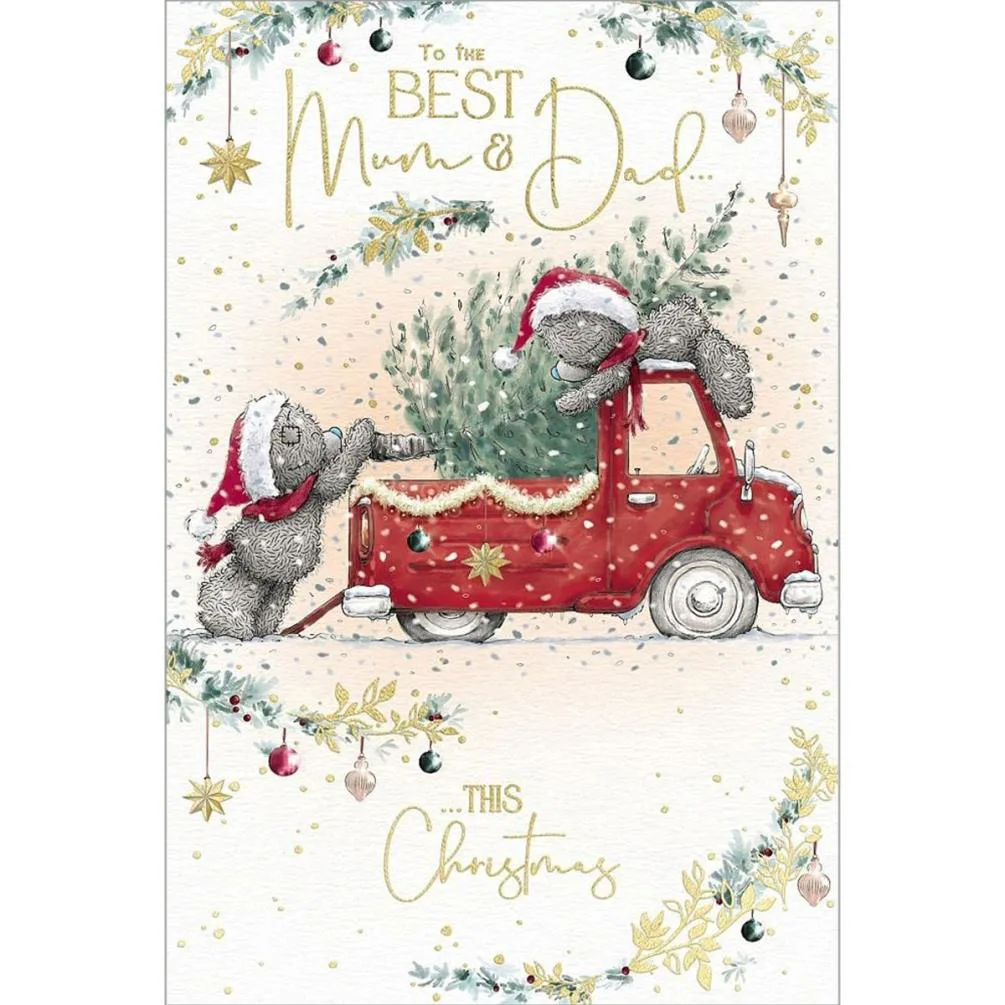 Best Mum & Dad Me to You Bear Christmas Card