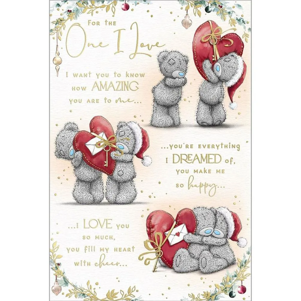 One I Love Verse Me to You Bear Christmas Card
