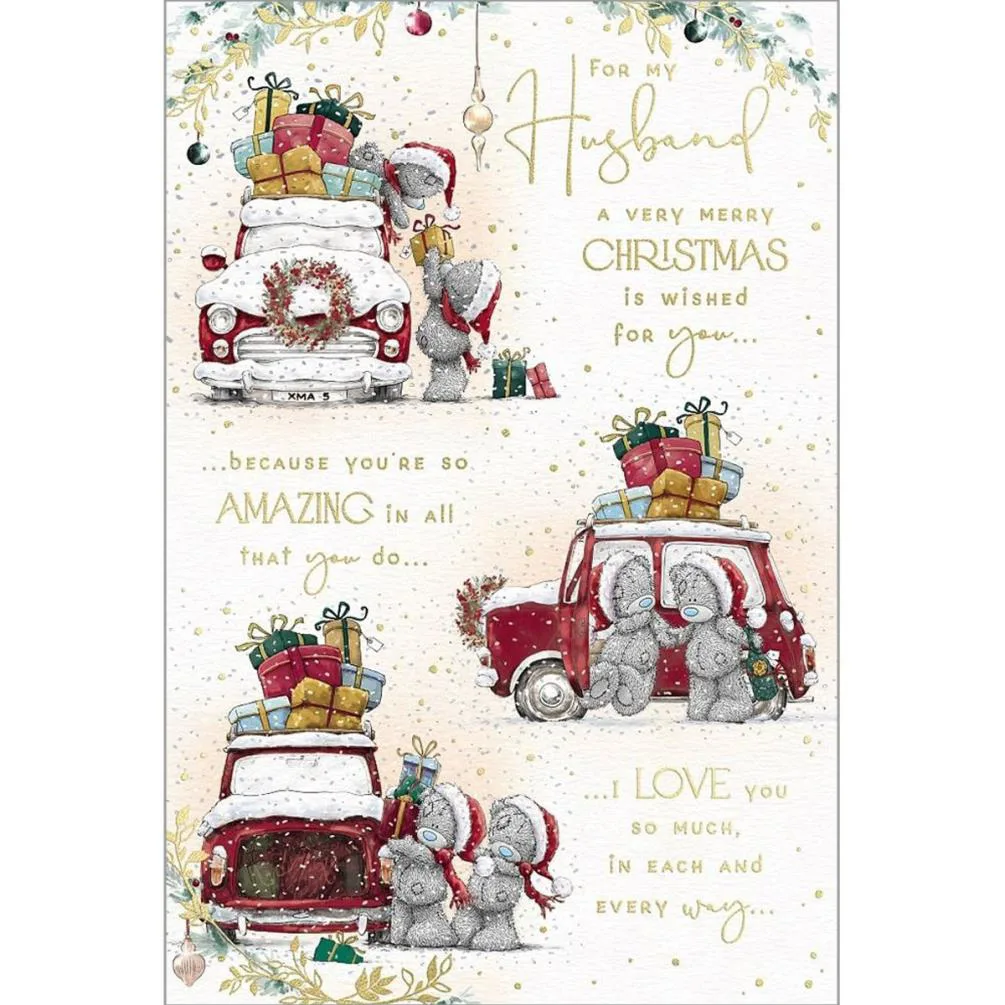 For My Husband Verse Me to You Bear Christmas Card