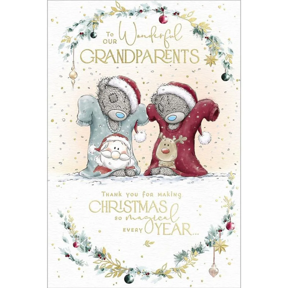 Wonderful Grandparents Me to You Bear Christmas Card