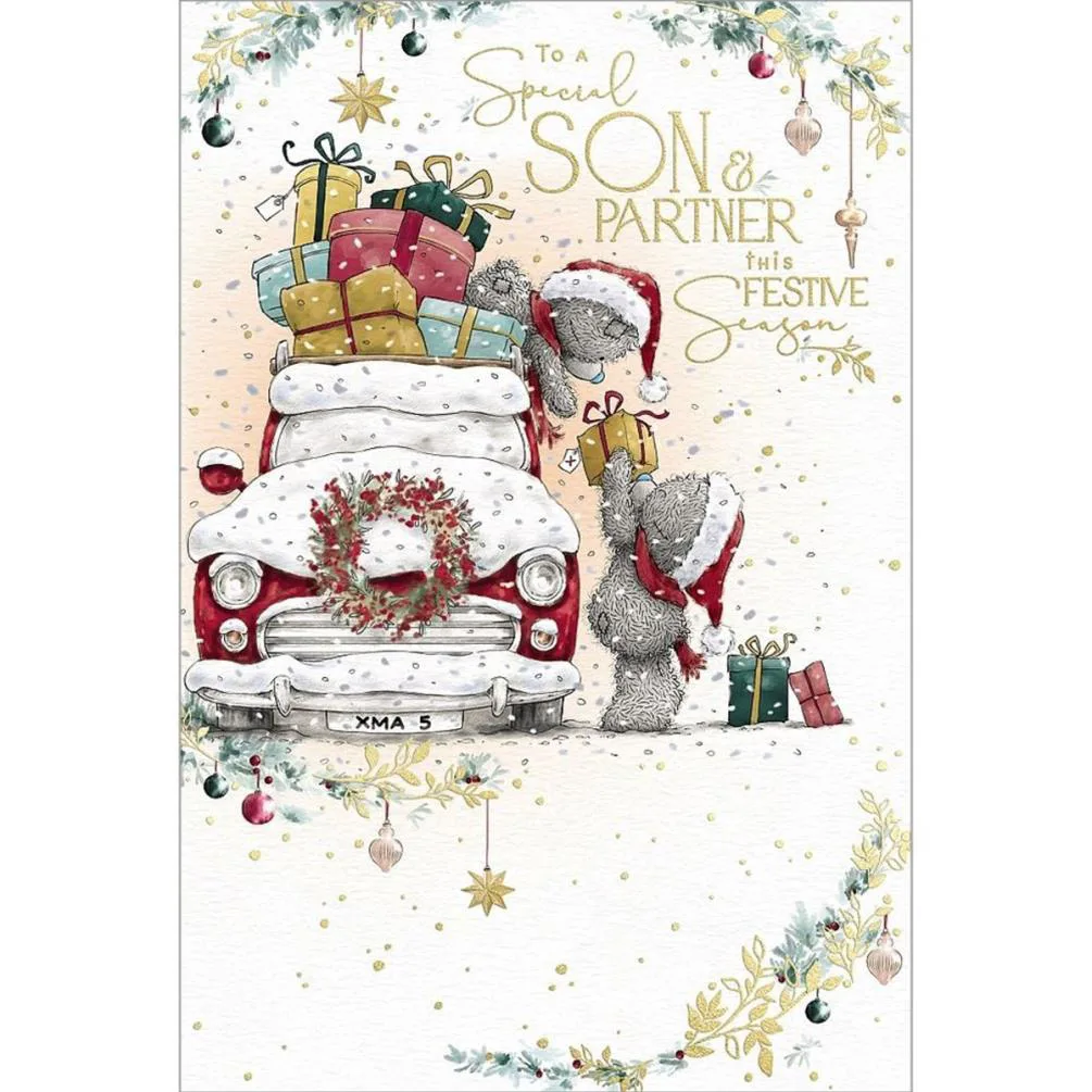 Special Son &amp; Partner Me to You Bear Christmas Card