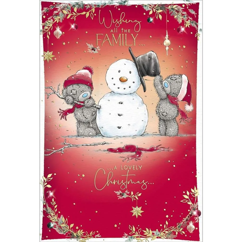 To All The Family Me to You Bear Christmas Card