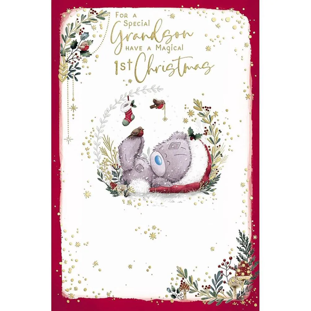 Grandson's 1st Christmas Me to You Bear Christmas Card