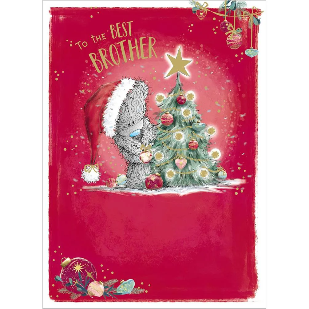 Brother Me to You Bear Christmas Card £1.79