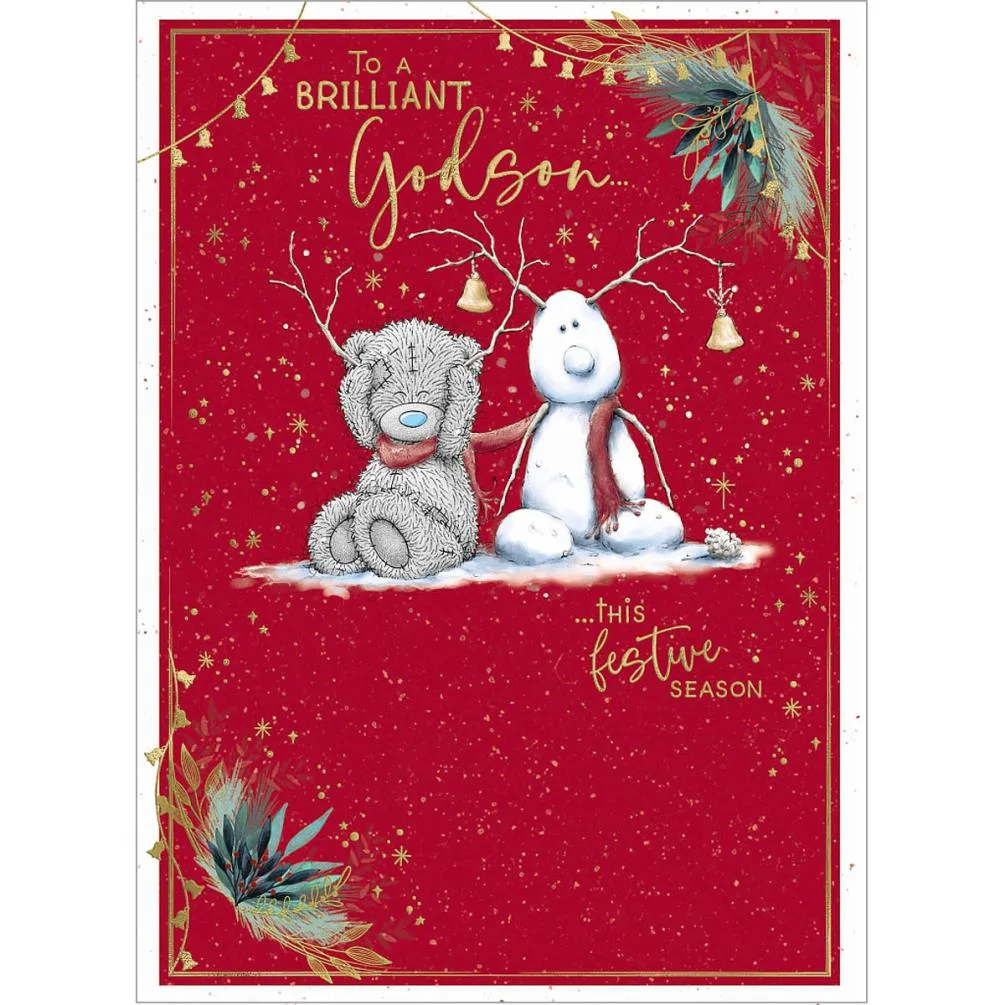 Brilliant Godson Me to You Bear Christmas Card