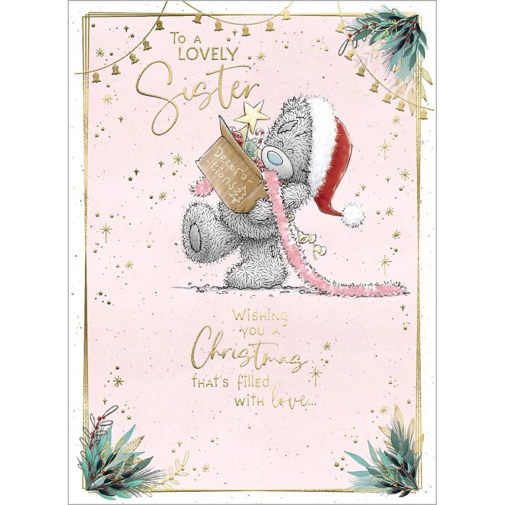 Lovely Sister Me to You Bear Christmas Card £1.79